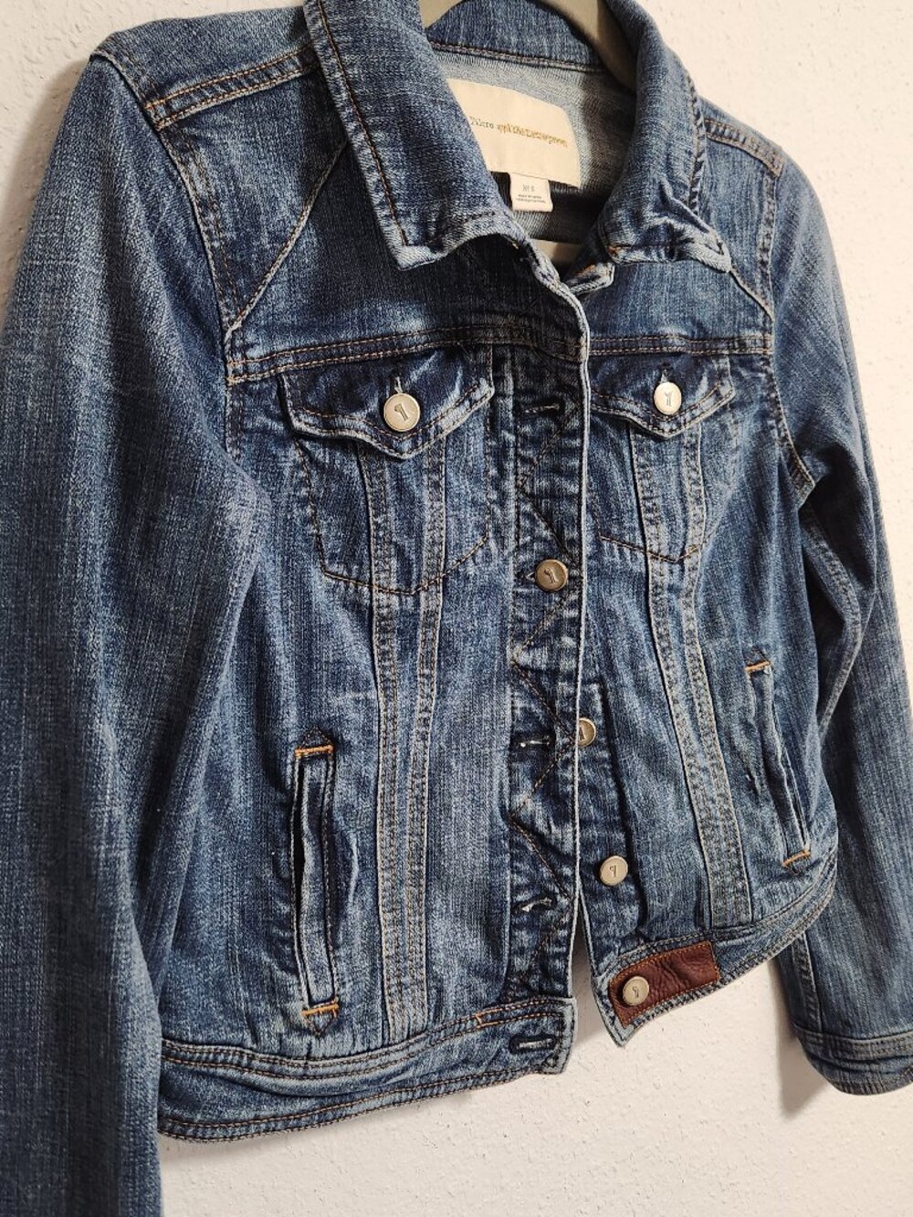 Anthropologie Pilcro & The Letterpress | Jean Jacket Pockets Small